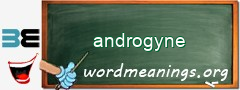 WordMeaning blackboard for androgyne